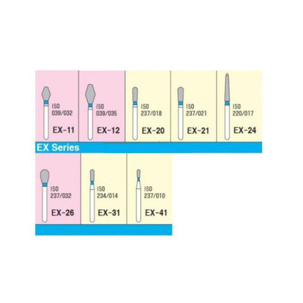 Buy MANI Diamond Burs Extra Fine / Ef Series (Pack Of 5) Online at