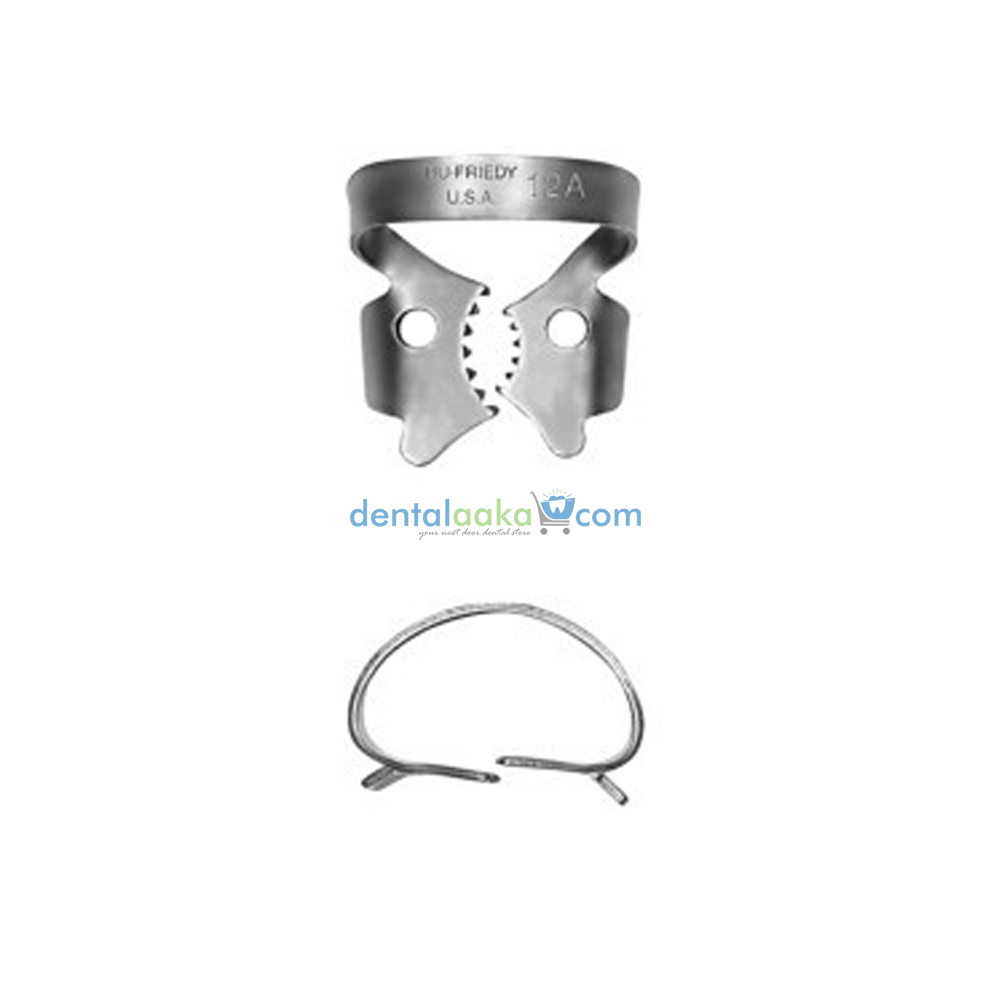 thumbnail image 2 of 1A Satin Steel Rubber Dam Clamp Black Line, Hu-Friedy 2 of 12
