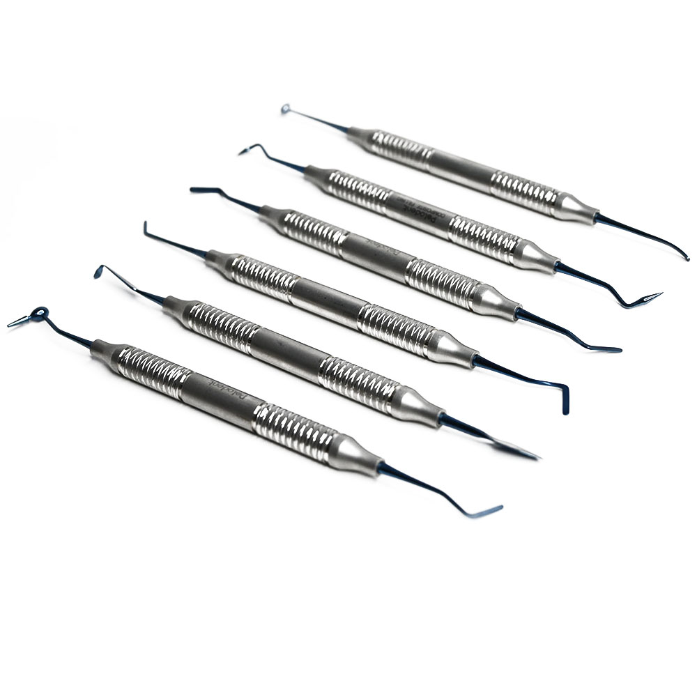 Polodent Composite Filling Instruments Kit Blue Coating (Set of 6) PDCFB6