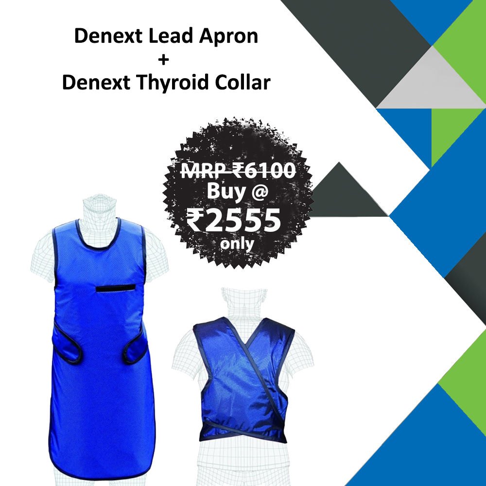 Buy Denext Lead Apron And Denext Thyroid Collar Combo Online at Best
