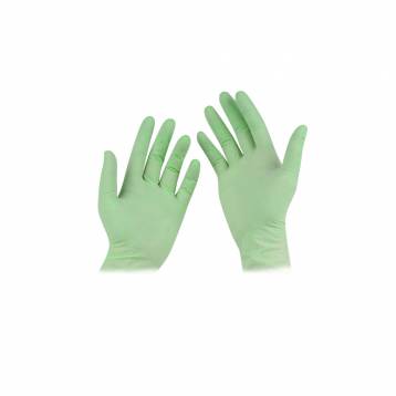 BLOSSOM POWDERED LATEX EXAM GLOVES WITH GREEN MINT