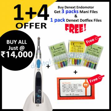 Buy Denext Endomotor Get 3 packs Mani Files & 1 pack Denext Dotflex Files FREE