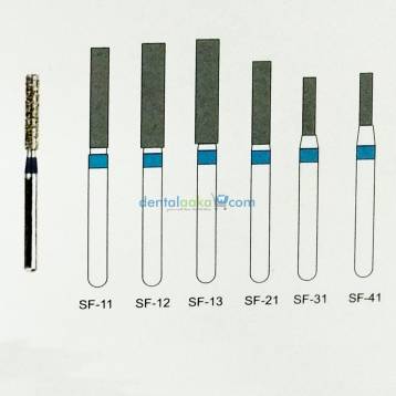 D+Z Diamond Bur  Medium, Straight Fissure SF