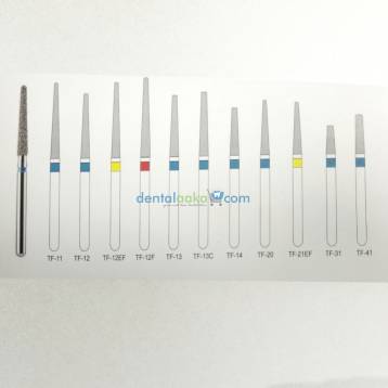 D+Z Diamond Bur Medium, Tapered Fissure