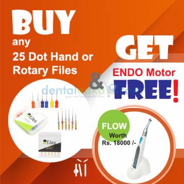 Buy 25 Dot Files(Hand/Rotary) and Get Flow Endo Motor for Free