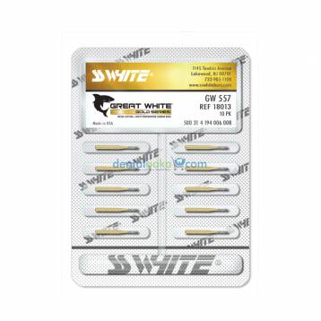 SS WHITE GREAT WHITE GOLD SERIES (PK OF 10)