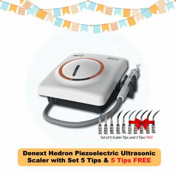 Denext Hedron Piezoelectric Ultrasonic Scaler 5+5 tips OFFER