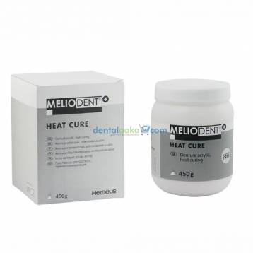 HERAEUS MELIODENT POWDER HEAT CURE PLUS 450 GMS, 26 PINKVEIN