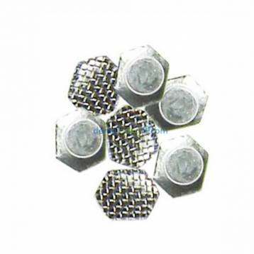 LEONE WELDABLE LINGUAL BUTTONS CURVED 10/PK - G2865-00