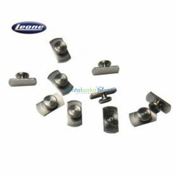 LEONE WELDABLE LINGUAL BUTTONS FLAT 10/PK - G2860-00
