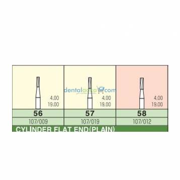 MANI Carbide Burs FG - Cylinder Flat End Plain