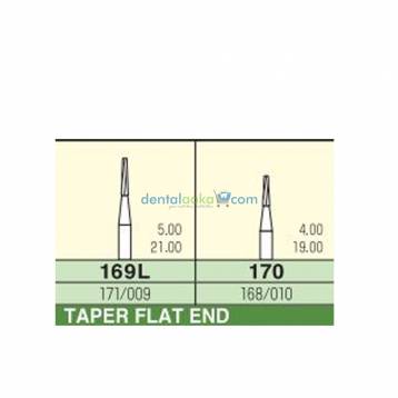 MANI  Carbide Burs FG - Taper Flat End