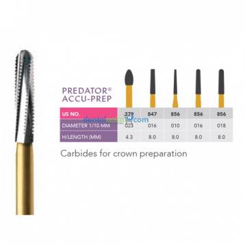 PRIMA DENTAL CARBIDE BUR CROWN PREPARATION