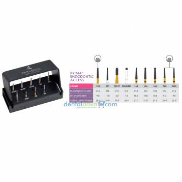 PRIMA DENTAL ENDODONTIC ACCESS KIT OF 9 PCS.