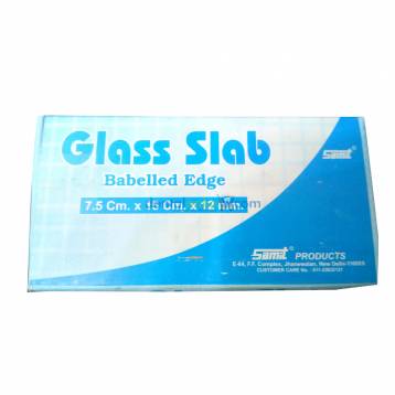 SAMIT GLASS SLAB 7.5CM X 15CM X 12MM