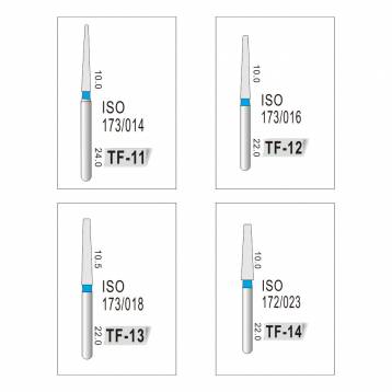 Apple Dental Diamond Bur TF Series (Pack of 10)