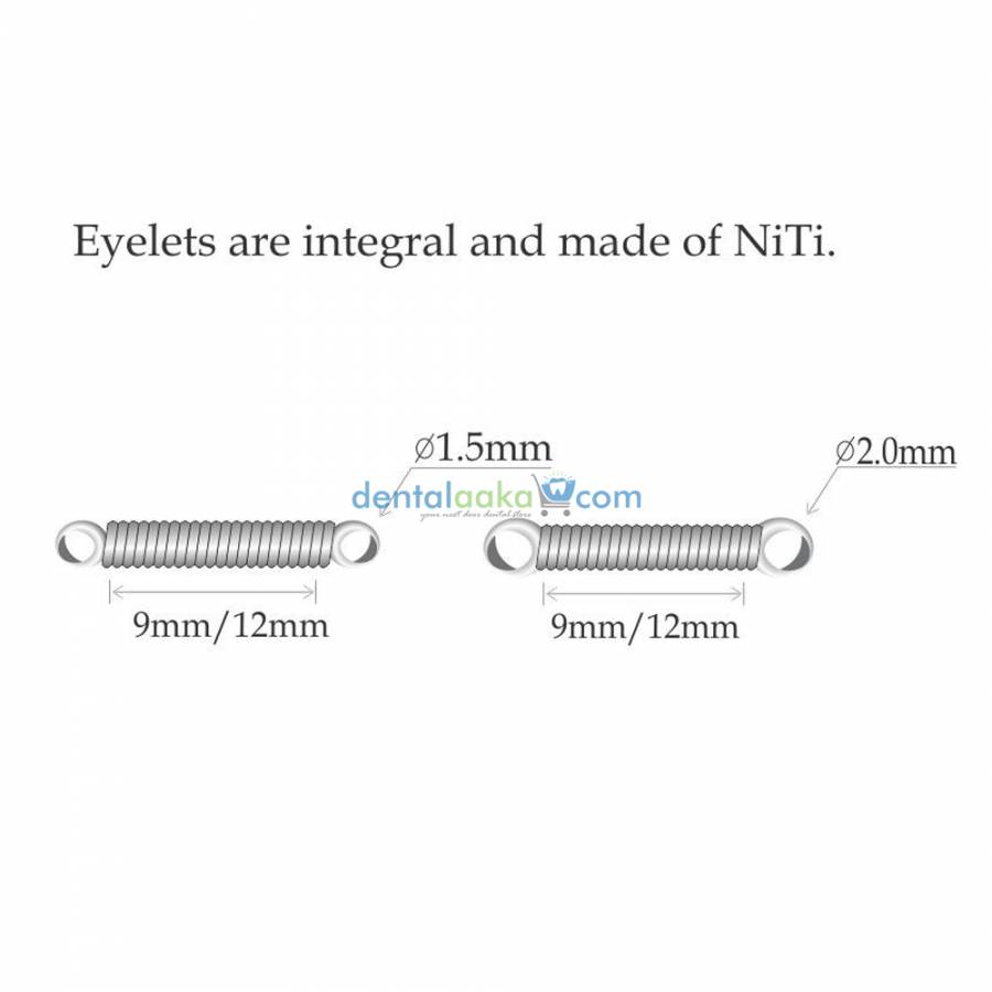 Buy DTECH NITI CLOSED COIL SPRING EYELET Online at Best Price