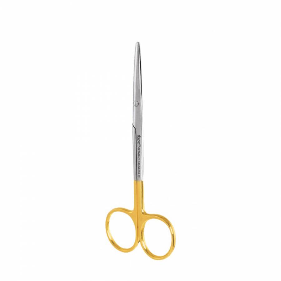 1 TC Goldman Fox Scissors – Straight Tip 13cm Dental/Surgical Micro Shears (Gold)