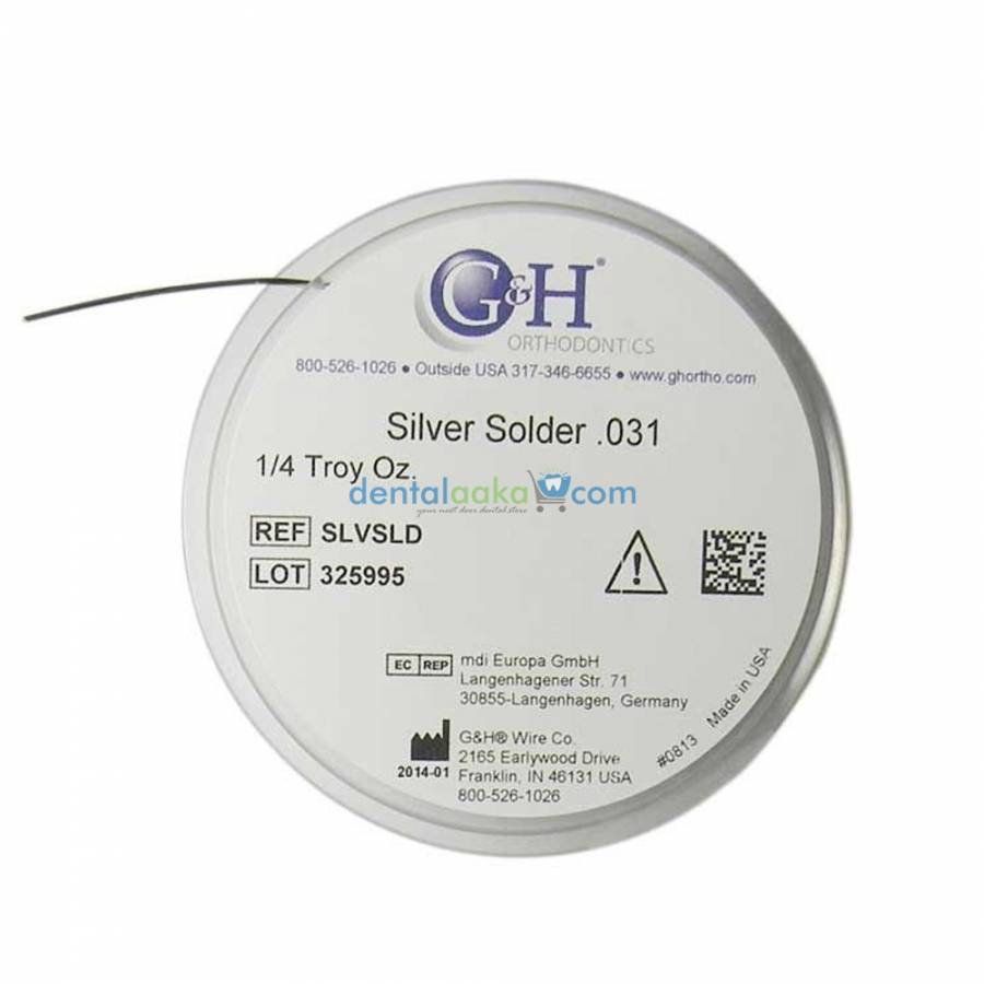 Buy G&H SILVER SOLDER WIRE 6 FT. 1/PK Online at Best Price